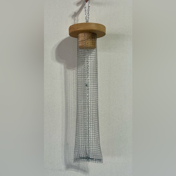 🎉HP🎉NEW!🐦Bird Peanut Feeder w/cedar top, hanging chain. Handcrafted - Picture 4 of 13